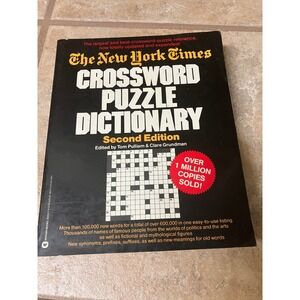 The‎ New York Times Crossword Puzzle Dictionary Second Edition 1986 Warner Books